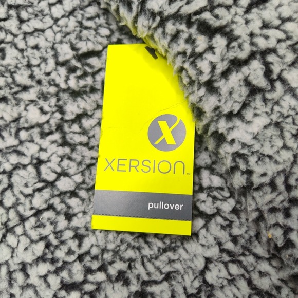 Xersion‎ Women XL Black Gray Faux Fur Soft Touch Pullover NEW - Picture 4 of 12